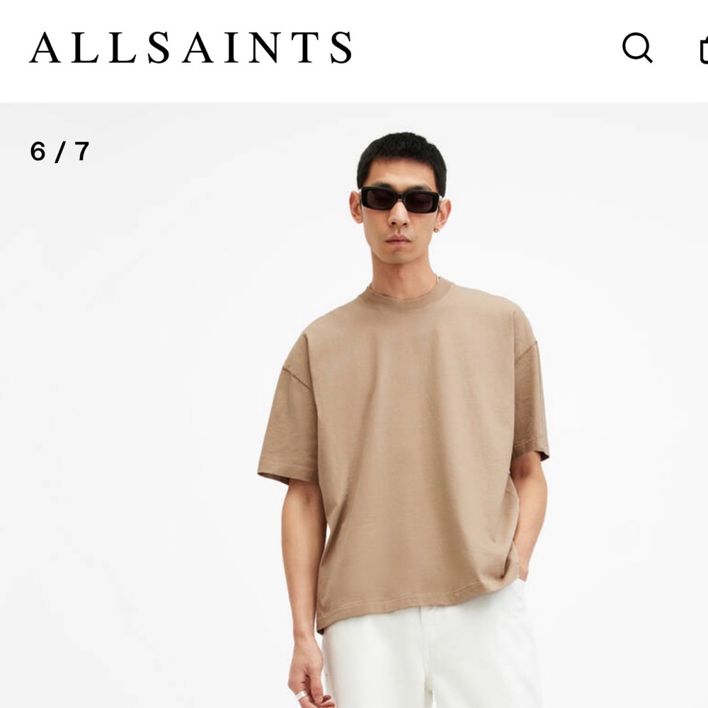 ✨SOLD✨ALL SAINTS Oversized T-Shirt XS in Taupe